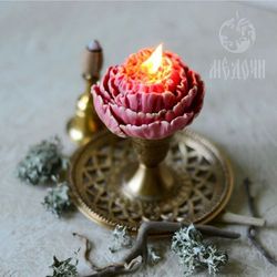 candle mold / resin mold / soap mold : "flower peony"