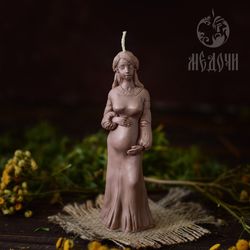 pregnant woman" silicone mold for candles/soap/resin