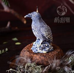 raven mold, silicon mold for candle of raven, magic candles, totem animals, totem candles, silicon molds for soap,gypsum