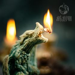 dragon candle, dragon mold for candles, resin.