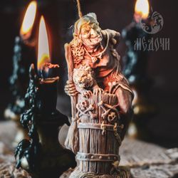 mold for candles: baba yaga, witchcraft, witch, candle