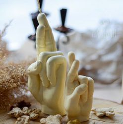 candle mold / resin mold / soap mold : "for luck/hand mold/ hand gestures/ candle figures"