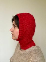 cashmere merino wool hand knitted balaclava