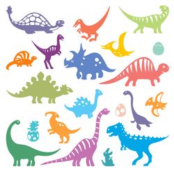 dinosaur cut files, svg bundle