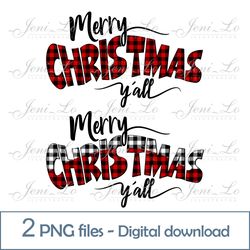 merry christmas letters 2 png files buffalo plaid sublimation red cage clipart christmas design digital download