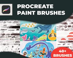 procreate paint brushes set \ paint procreate \ procreate brush \ procreate brushes \ procreate lettering \ brushes pack