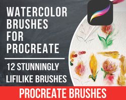 watercolor brushes for procreate\ procreate stamps\ procreate stamp\ brush pens\ water brush\ procreate tombow