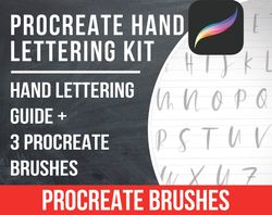 procreate hand lettering kit\ procreate stamp\ procreate brushes\ watercolor brushes\ procreate stamps\calligraphy brush