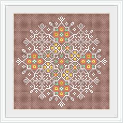 lp0025 christmas cross stitch pattern for begginer - easy xstitch pattern in pdf format - instant download - snowflake