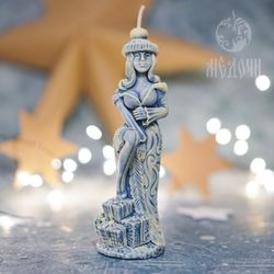 Sexy Women Santa Candle, Christmas Mold, Christmas Candle, Santa Mold