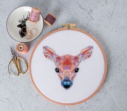 baby deer cross stitch pattern