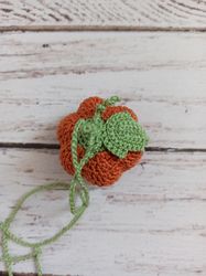 crochet keychain pumpkin, halloween car accessories, rear view mirror decor pumpkin,fall car decor