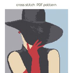 pop art cross stitch pattern, modern cross stich, pdf pattern /33/