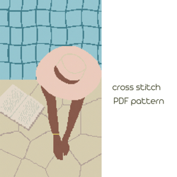 pop art cross stitch pattern, modern cross stich, pdf pattern /39/