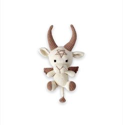 crochet baphomet pattern, amigurumi pattern, crochet animals, crochet patterns