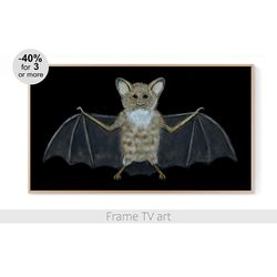 samsung frame tv art halloween, frame tv art bat, frame tv art halloween bat, frame tv art fall digital download | 571