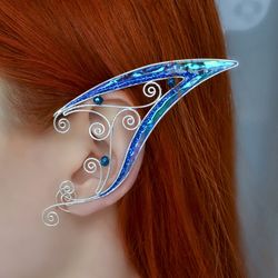 elf ear cuffs no piercing, fairy ear cuff earring, elven ear wrap