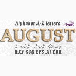 laser cut alphabet mandalas multilayer 26 letters, cnc plan, glowforge, cricut, any thickness, dxf cdr svg ai eps vector