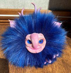 fantasy creature, stuffed animals, stuffed doll, fantasy creature, poseable art doll, soft sculpture,  halloween toy