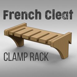 french cleat clamp rack. pdf plan ans .svg files for cnc cut.