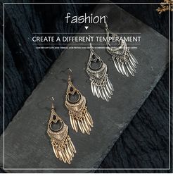 boho vintage ethnic dangle drop long earrings hanging gifts for women for women female fashion indian jewelry.