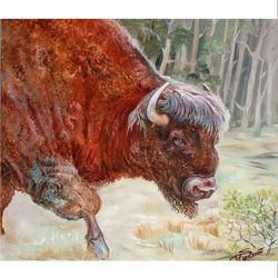 painting "bison"