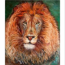 interior oil painting "lion winner"power pattern