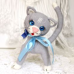 kitten crochet pattern  amigurumi kitty pattern pdf in english  crochet cat toy