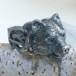 bear ring.viking ring.viking bear.silver bear ring.scandinavian ring.bear charm.bear jewelry.silver bear jewelry.bear