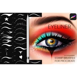 procreate eyeliner brushes makeup