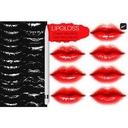 lipgloss stamp brushes for procreate