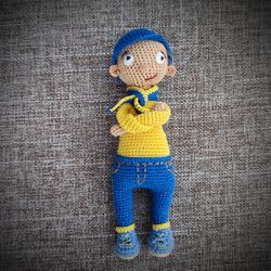 amigurumi doll. funny doll. croshet doll. funny gift doll boy