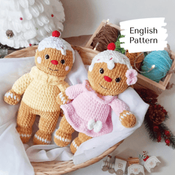 crochet pattern gingerbread man girl and boy diy crochte gingerbread man tutorial