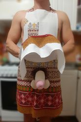 apron,gift apron, penis apron,linen apron