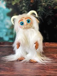 yeti plush.stuffed toy yeti.yeti doll.yeti monster.big foot. kawaii halloween.yeti toy.yeti doll.yeti plush.monster toy.