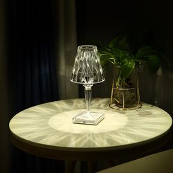 stylish color diamond touch led rechargeable bar & table lamp