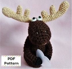 crochet reindeer pattern, crochet moose pattern, christmas reindeer crochet pattern amigurumi, christmas crochet pattern