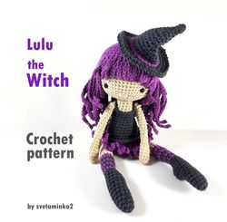 crochet witch pattern witch doll amigurumi pattern