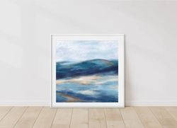 blue sea abstract art abstract ocean wall art landscape painting blue ocean print seascape poster seascape painting larg