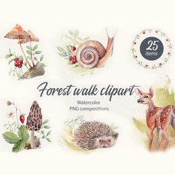 forest walk clipart