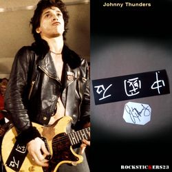 johnny thunders chinese model guitar stickers vinyl decal gibson les paul junior