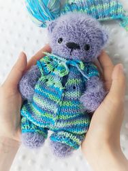 handmade teddy bear/ ooak collectable teddy bear 7,6 inches/ plush teddy bear/ cute plush toys/ interior toys/ artist