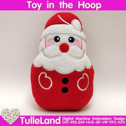 Christmas Santa Stuffed ITH pattern Machine embroidery design Santa Stuffed toy in the Hoop  Machine embroidery design