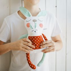 bunny doll. sewing pattern and tutorial pdf