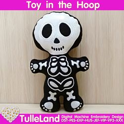 halloween skeleton stuffed toy machine embroidery design halloween skeleton toy in the hoop machine embroidery design