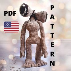 siren head crochet pattern in english pattern