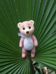 digital tutorial felted bear pattern, bear tutorial, diy felted bear pdf, dollhouse bear pattern