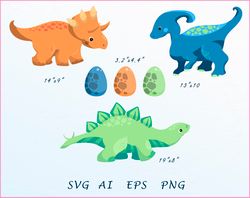 cute dinos clipart