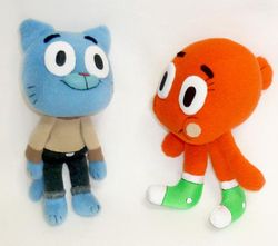 gumball & darwin stuffed toys from amazing world of gumball