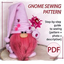 pdf gnome doll sewing pattern